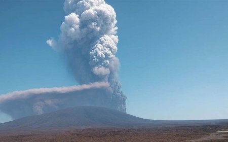 Ethiopia: ज्वालामुखी से राख और धुएं के गुबार निकलने की दर में कमी आई