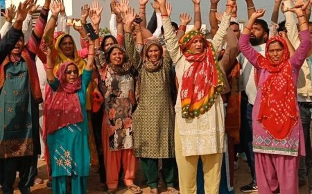 रेवाड़ी DTP पर महिला से अभद्रता-रिश्वत मांगने के आरोप:बुलडोजर से तोड़फोड़, किसान की फसल बर्बाद; CM से मिलेंगे ग्रामीण