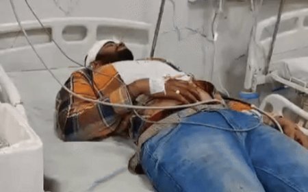 भीलवाड़ा में जमीनी विवाद में युवक पर जानलेवा हमला:ईंट,पत्थरों और पाइप से हमला,घायल युवक का अस्पताल में इलाज जारी