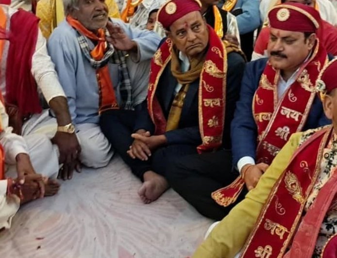 श्री बालाजी मंदिर में तुलसी विवाह संपन्न:दसवीं वर्षगांठ पर ठाकुरजी की बिंदोली; डीजे पर बजाए भक्ति संगीत