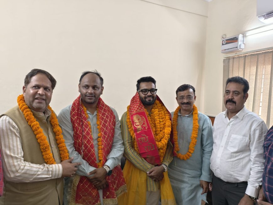 भारतीय जनता युवा मोर्चा के प्रदेश अध्यक्ष श्री विपुल मैंदोली जी का रुद्रपुर में भव्य स्वागत