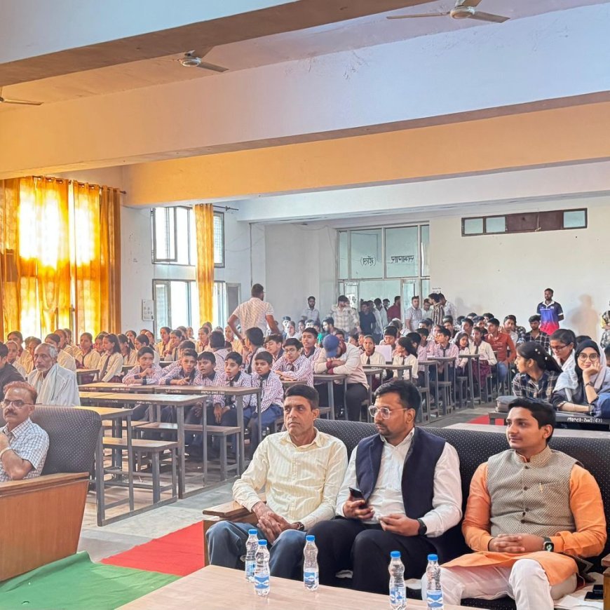 जुलाना में वंदे मातरम की 150वीं वर्षगांठ मनाई:छात्र-छात्राओं ने दी सांस्कृतिक प्रस्तुति, भाजपा नेता योगेश बोले- गीत नहीं सम्मान का प्रतीक