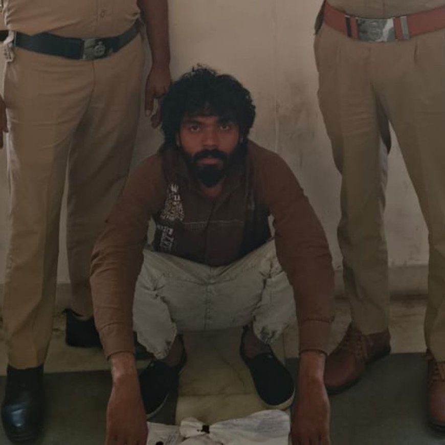 टोहाना पुलिस ने पकड़ा नशा तस्कर:टीम को देखकर भागने का प्रयास, तलाशी लेने पर जेब से मिली हेरोइन