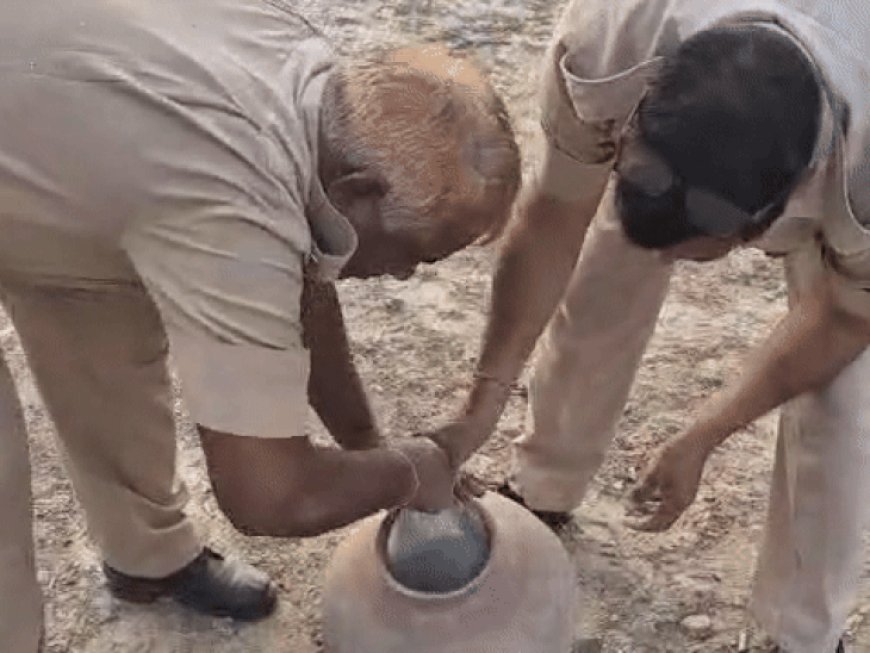 अवैध शराब के खिलाफ आबकारी की प्रदेशभर में कार्रवाई:अलवर, जोधपुर, नागौर में अवैध शराब बरामद, कई जगह वॉश सहित भट्टियां नष्ट की