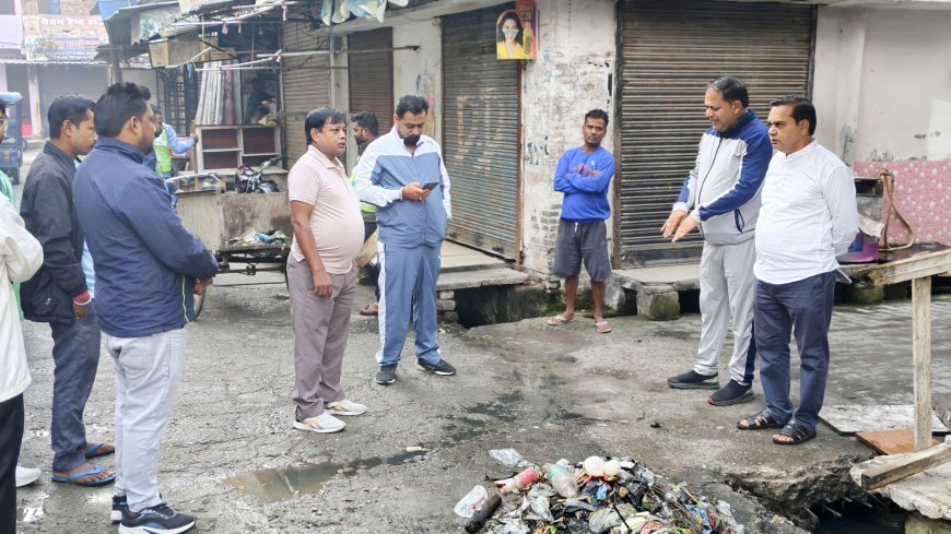 महापौर ने रम्पुरा क्षेत्र में समस्याओं का लिया जायजा