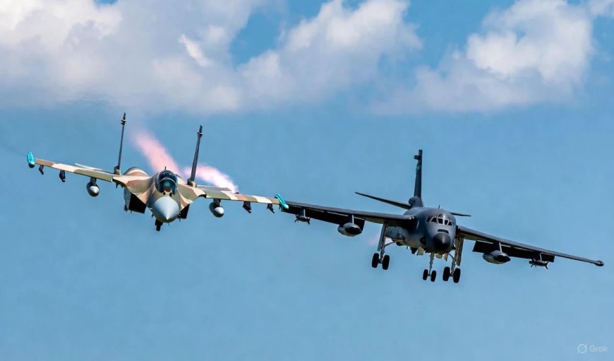 अमेरिकी B1B बॉम्बर्स को सुखोई-मिराज ने घेरा, सामने आई हैरान करने वाली तस्वीर