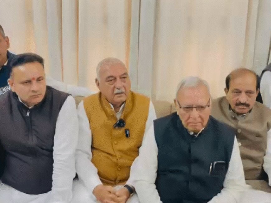 झज्जर में हुड्डा का भाजपा सरकार पर निशाना:​​​​​​​किसानों को मुआवजा और घोटालों की जांच की मांग, बोले-बिहार के नतीजों पर मंथन करेगी कांग्रेस