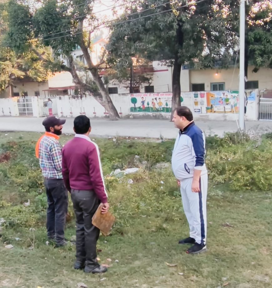 महापौर ने शहर में सफाई व्यवस्था का लिया जायजा