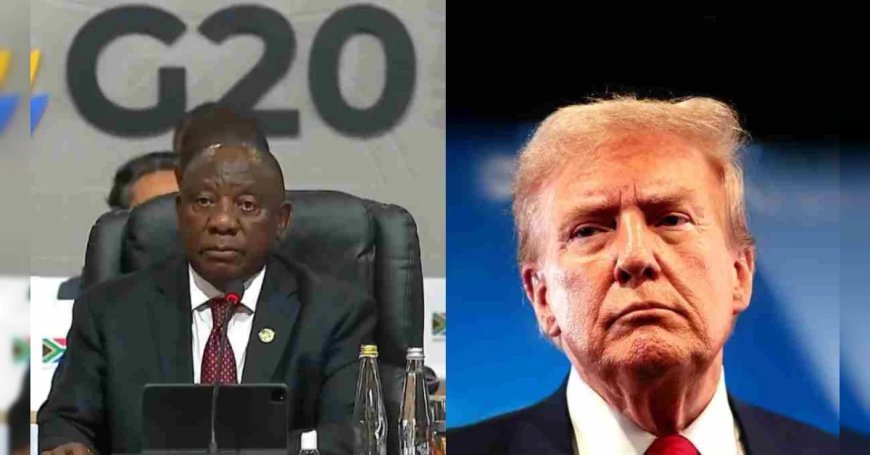 ट्रंप को बड़ा झटका, रामाफोसा ने किसी को नहीं दी G-20 की अध्यक्षता