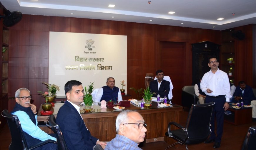 विजय कुमार चौधरी की भवन निर्माण विभाग में दस्तक, विकास कार्यों में तेजी के दिए संकेत