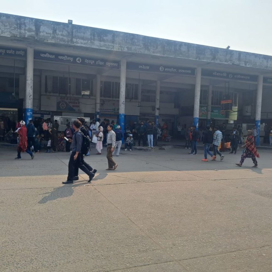 सोनीपत रोडवेज की 110 बसें पीएम के कार्यक्रम में लगीं:कई रूटों पर लोगों को घंटों करना पड़ा इंतजार; डिपो एसएस बोले-कल भी प्रभावित रहेंगी