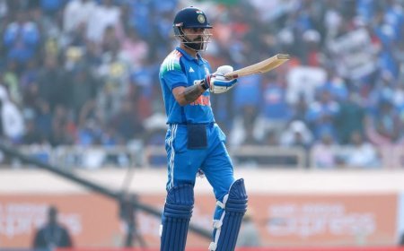 Raipur ODI में विराट कोहली का 53वां शतक, रुतुराज के साथ 195 रन की साझेदारी ने संभाली भारतीय पारी