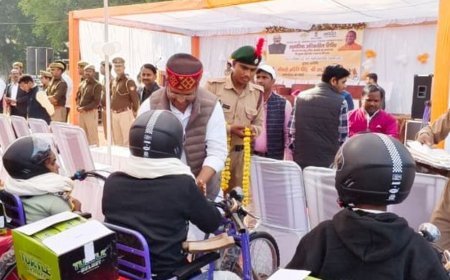 रायबरेली में 207 दिव्यांगजनों को 432 उपकरण मिले:सदर, सलोन विधायक ने सामाजिक अधिकारिता शिविर में किए वितरित