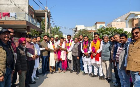 विधायक आवास पहुँचे दोनों जिला अध्यक्ष*