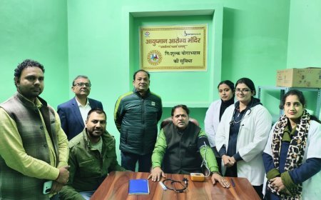 महापौर ने किया नगर निगम के स्वास्थ्य केन्द्रों का स्थलीय निरीक्षण - सभी सुविधाएं पूर्ण होने पर जल्द होगा औपचारिक उद्घाटनः विकास शर्मा