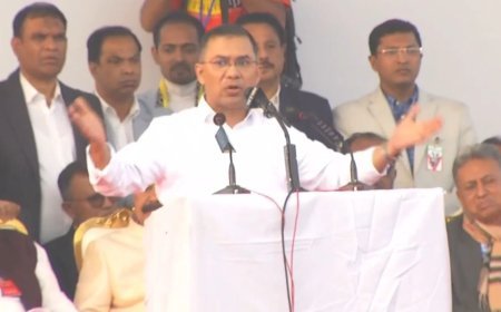 17 साल के निर्वासन के बाद बांग्लादेश लौटे Tarique Rahman, ढाका में विशाल जनसभा को किया संबोधित