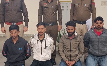 फरीदाबाद में युवक को पीटने वाले 4 गिरफ्तार:नूंह-अलीगढ़ के रहने वाले; पुरानी रंजिश में रॉड-हथौड़े से किया था हमला