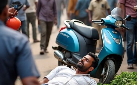 पंचकूला में स्कूटी सवार ने मारी टक्कर, दांत टूटे:पिता का होटल संभालता है युवक; भीड़ देखकर आरोपी फरार हुआ