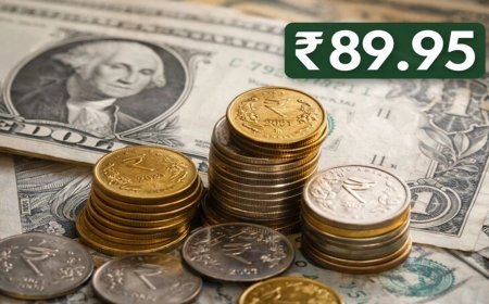 Rupee शुरुआती कारोबार में तीन पैसे की बढ़त के साथ 89.95 प्रति डॉलर पर