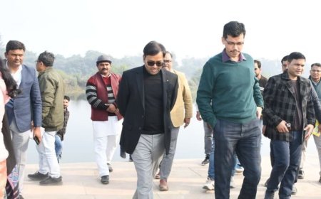 मनरेगा से पुनर्जीवित सिरसा नदी बनी मिसाल:संयुक्त सचिव शशांक मिश्रा ने की सराहना, कहा- विकास की नई गाथा लिखेगी