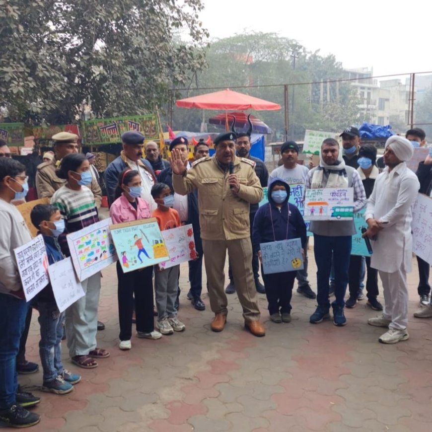 झज्जर में नाटक के माध्यम से प्रदूषण जागरूकता कार्यक्रम:वायु, ध्वनि और यातायात नियमों की जानकारी दी, पर्यावरण संरक्षण संकल्प लिया