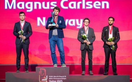 Carlsen का जलवा बरकरार! 9वीं बार वर्ल्ड ब्लिट्ज चैंपियन, असाउबायेवा ने भी किया 'Triple Crown' हासिल