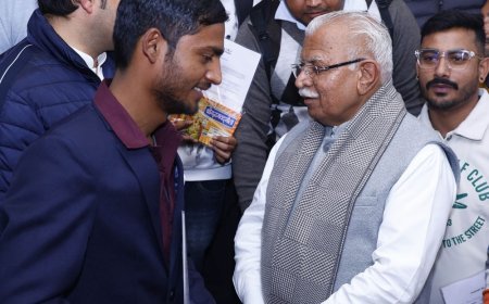 करनाल में 210 युवाओं को विदेश में नौकरी का लेटर:पंचजन्य 2026; केंद्रीय मंत्री बोले- हुनर व विदेशी भाषा भी सीखें युवा