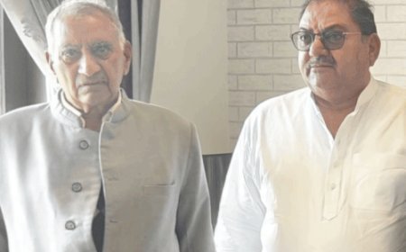 नारनौल में कांग्रेस को झटका, पूर्व MLA ने छोड़ी पार्टी:अभय चौटाला से मिले, 18 जनवरी को इनेलो जॉइन करेंगे