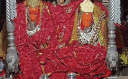 शक्तिपीठ शाकंभरी माता को चढ़ाई 8000 फीट लंबी चुनरी:ढोल-नगाड़ों-डीजे के साथ 18Km पैदल चलकर पहुंचे श्रद्धालु