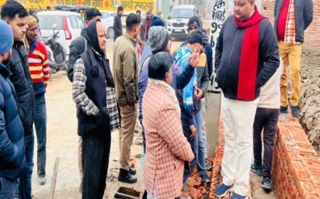 पीली ईंट से नाला निर्माण, विधायक ने जेसीबी से गिरवाया:घटिया सामग्री पर अधिकारियों को फटकार, ठेकेदार पर कार्रवाई के निर्देश
