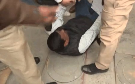 ED रेड के खिलाफ दिल्ली में TMC का प्रदर्शन:8 सांसद हिरासत में; मोदी-शाह की गंदी चाल नहीं चलेगी के नारे लगे; आज ममता का मार्च