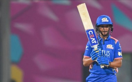 Women's Premier League: हरमनप्रीत कौर की दमदार पारी से मुंबई इंडियंस ने गुजरात जायंट्स को हराया