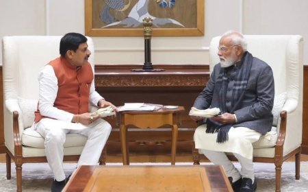 CM डॉ. मोहन यादव ने PM से की मुलाकात, गाडरवारा सुपर थर्मल पावर प्रोजेक्ट भूमिपूजन का दिया न्योता