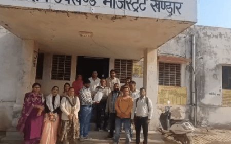 खंडार तहसीलदार के खिलाफ पटवारियों ने किया प्रदर्शन:एसीआर खराब करने, जेल भिजवाने और तनख्वाह काटने के आरोप लगाए