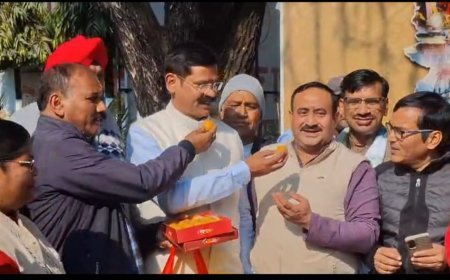 नितिन नबीन के नवीन राष्ट्रीय अध्यक्ष बनने पर भाजपा कार्यकर्ताओं ने मनाया जश्न!*