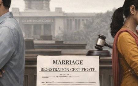 हाइकोर्ट बोला-शादी के बाद साथ नहीं रहे तो रजिस्ट्रेशन औपचारिकता:एक साल से पहले तलाक से इनकार करने के लिए इसका इस्तेमाल नहीं हो सकता