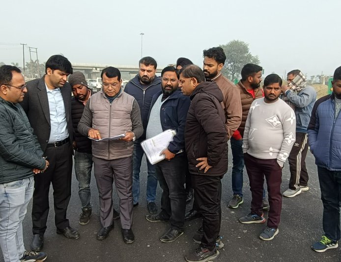 विधायक शिव अरोरा ने एनएचआई अधिकारियो संग किया रिंग रोड का स्थालीय भ्रमण*