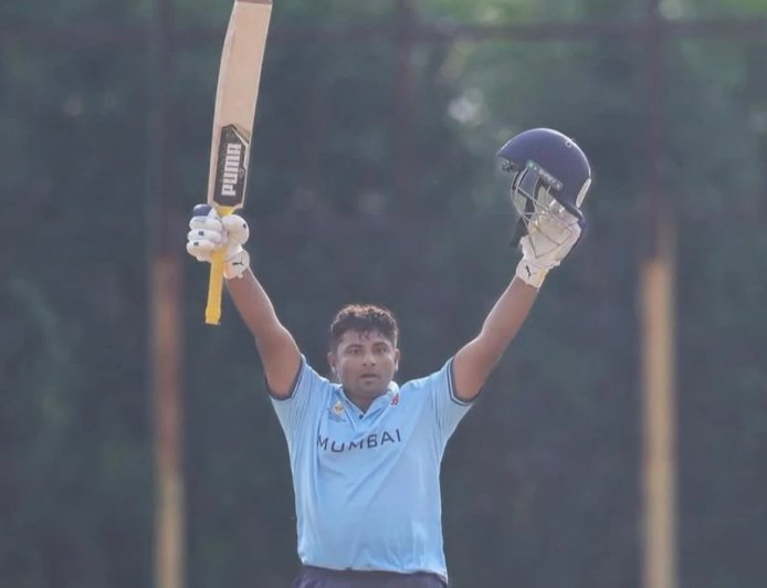 IPL Auction के बाद सरफराज़ ख़ान का पहला धमाका, 15 गेंदों में जड़ा सबसे तेज़ 50  का Record