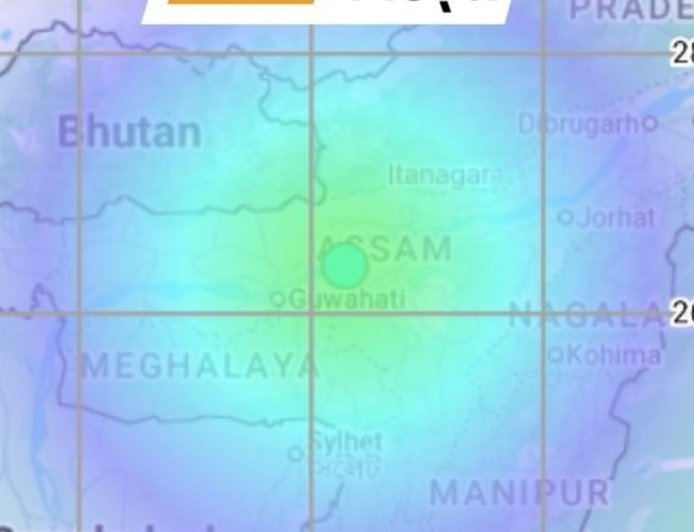 भास्कर अपडेट्स:असम के लखीमपुर में 3.5 तीव्रता का भूकंप, जमीन से 10KM नीचे रहा केंद्र