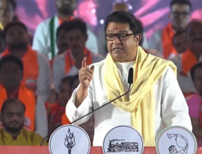 राज ठाकरे बोले- यूपी-बिहार वाले महाराष्ट्र में हिंदी न थोपें:वरना लात मारूंगा; मुंबई गुजरात को नहीं मिला, इससे कुछ ताकतें अब भी नाराज