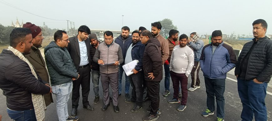 विधायक शिव अरोरा ने एनएचआई अधिकारियो संग किया रिंग रोड का स्थालीय भ्रमण*