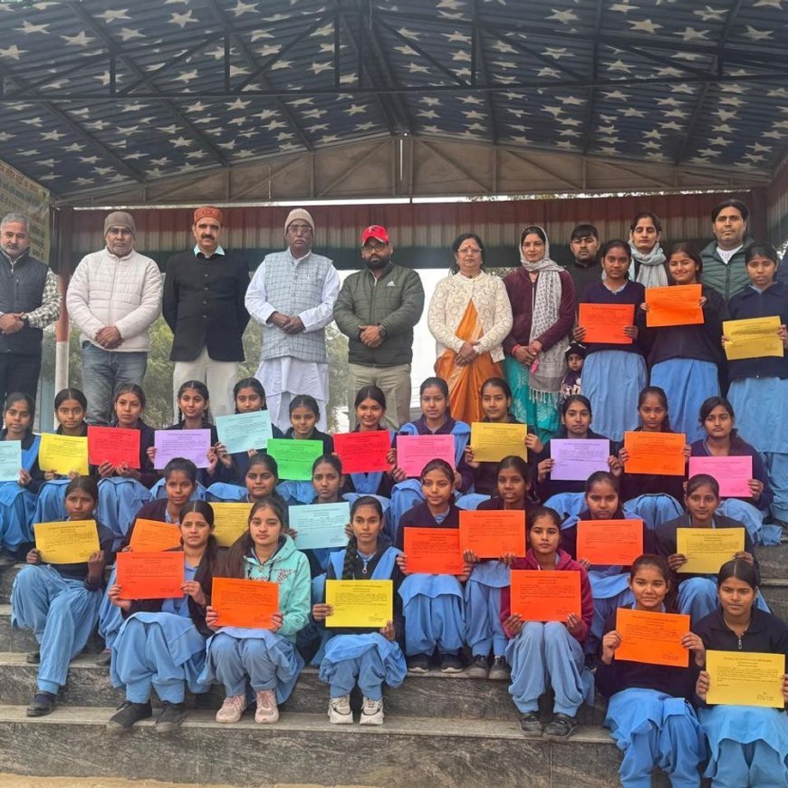 फर्रुखनगर राजकीय कन्या विद्यालय में स्किल डेवलपमेंट कैंप का समापन:छात्राओं ने साइबर सुरक्षा और आत्मरक्षा के सिखे गुर, अंतिम दिन प्रदर्शनी का आयोजन