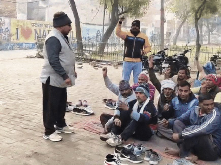 नारनौल में सफाई कर्मचारियों के हड़ताल पर जाने की चेतावनी:नगर परिषद में बैठक कर उठाई समान काम–समान वेतन के बकाया एरियर की मांग