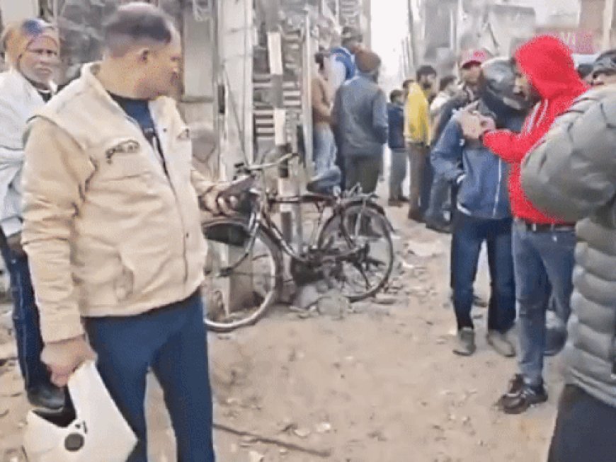 फरीदाबाद में डंपर ने युवक को कुचला, मौत:साइकिल से ड्यूटी जा रहा था; आरोपी वाहन छोड़कर फरार