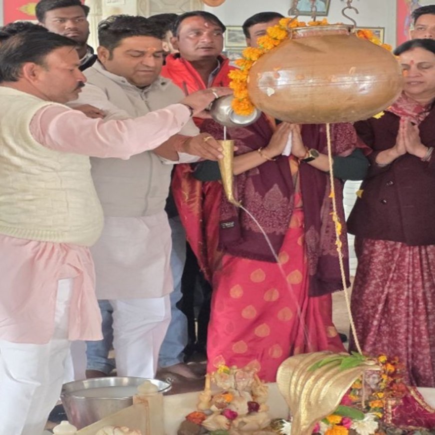 टोंक में भाजपा कार्यकर्ताओं ने किए ओंकार मंत्र के जाप:गुजरात के सोमनाथ मंदिर पर प्रथम आक्रमण के एक हजार साल पूरे होने पर आयोजन