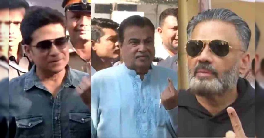 Maharashtra Voting : बीएमसी समेत 29 नगर निगमों में मतदान, वोटिंग के लिए उमड़े सितारे