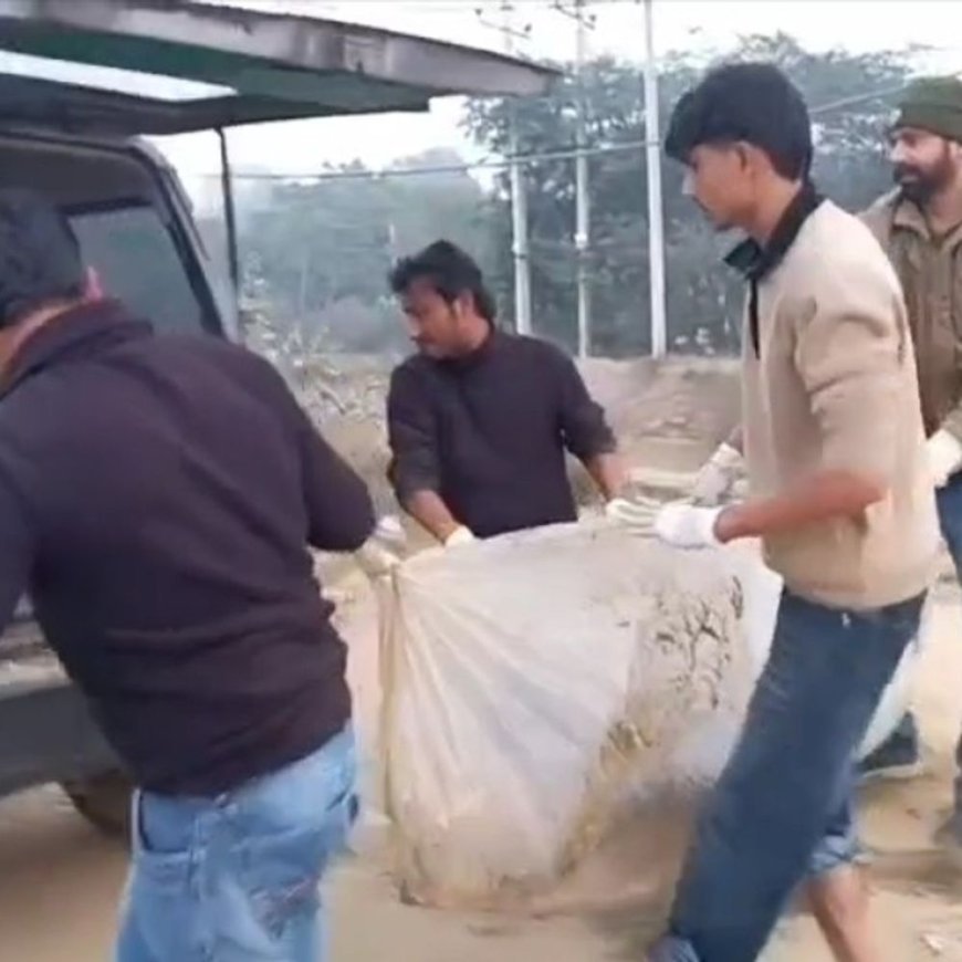 टोहाना में नहर में मिला व्यक्ति का शव:बोरी में बंधा पड़ा था, सीने पर दिल के आकार का टैटू बना, अंग्रेजी में 'K' लिखा