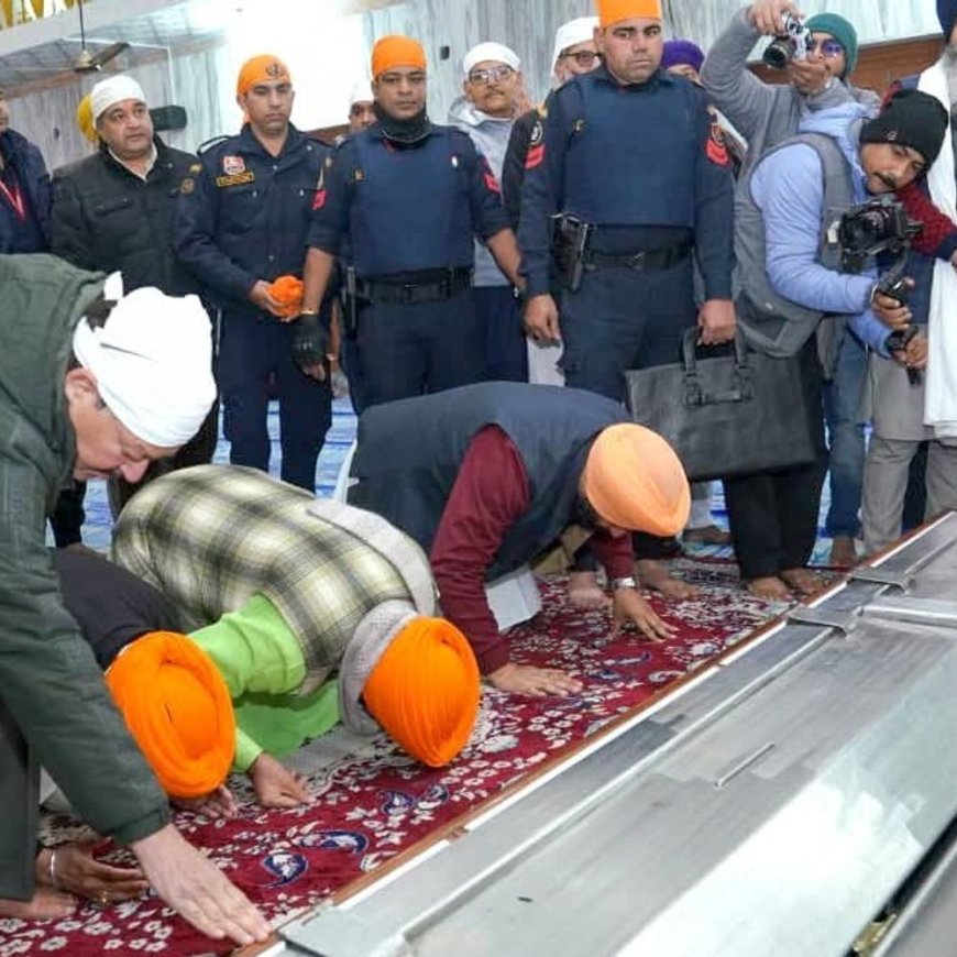 हरियाणा सीएम पर सिख मर्यादा का उल्लंघन करने का आरोप:श्री अकाल तख्त साहिब को लिखा लेटर, गुरुघर में हथियार समेत सुरक्षाकर्मी लेकर पहुंचे