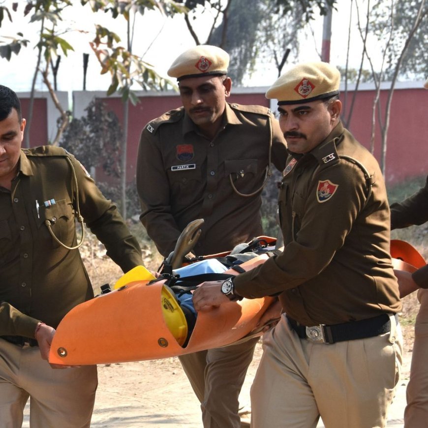 कैथल के नवोदय स्कूल में मॉक ड्रिल:प्रशासन ने किया आपदाओं से बचाव का अभ्यास, सायरन सुनते ही दौड़े कर्मचारी