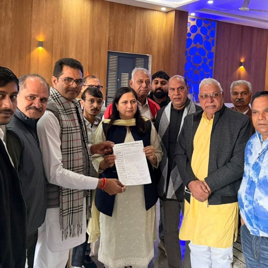 दिल्ली की सांसद से मिले URF गुरुग्राम के पदाधिकारी:द्वारका एक्सप्रेस-वे पर बसें चलाने की मांग, यू-टर्न सुधारने पर भी चर्चा